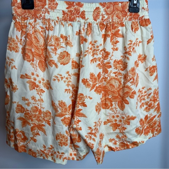 UnderProtection Wilda Short Sleeve and Shorts Pajama set Womens Small Orange NEW - Picture 11 of 16